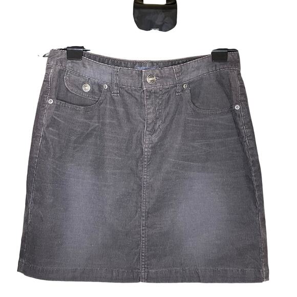 GAP Factory Stretch Navy Corduroy Mini Skirt Sz 6 NWOT indie soft grunge Y2K - Picture 1 of 11